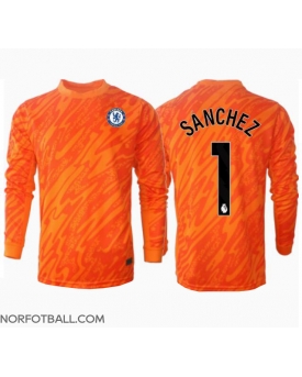 Billige Fotballdrakt Chelsea Robert Sanchez #1 Keeper Replika Hjemmedrakt 2024-25 Langermet